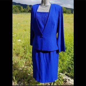 Vintage 3 Piece Skirt, Tank and Jacket Set Size Lg